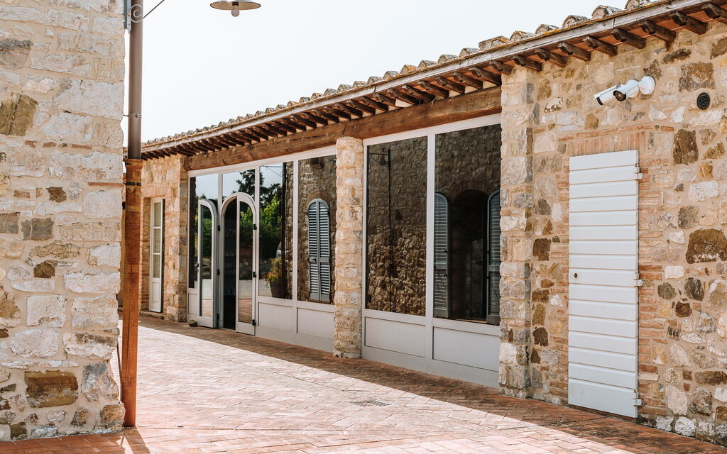 Villa Riello: Activities, Amenities, Balcony / Terrace / Patio, Building Exterior, Facilities, Garden, Kitchen, Main Entrance, Pool, Scenic View, Spring, Summer, Wellness