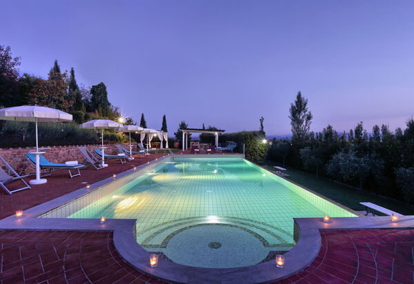 Villa San Gerbero 21: Building Exterior, Food, Hot Tub, Kitchen, Outdoor, Pool, Spring, Summer, Wellness