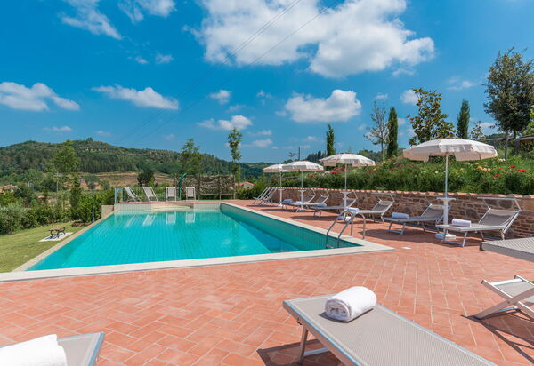 Villa San Gerbero 21: Building Exterior, Food, Hot Tub, Kitchen, Outdoor, Pool, Spring, Summer, Wellness