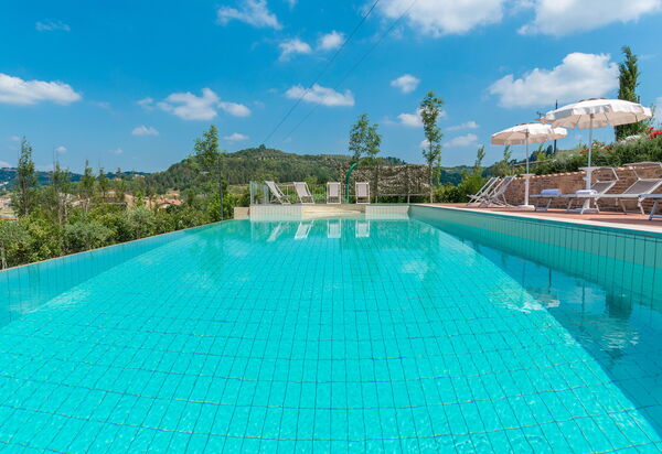 Villa San Gerbero 21: Building Exterior, Food, Hot Tub, Kitchen, Outdoor, Pool, Spring, Summer, Wellness