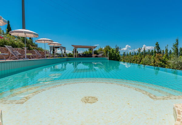 Villa San Gerbero 21: Building Exterior, Food, Hot Tub, Kitchen, Outdoor, Pool, Spring, Summer, Wellness