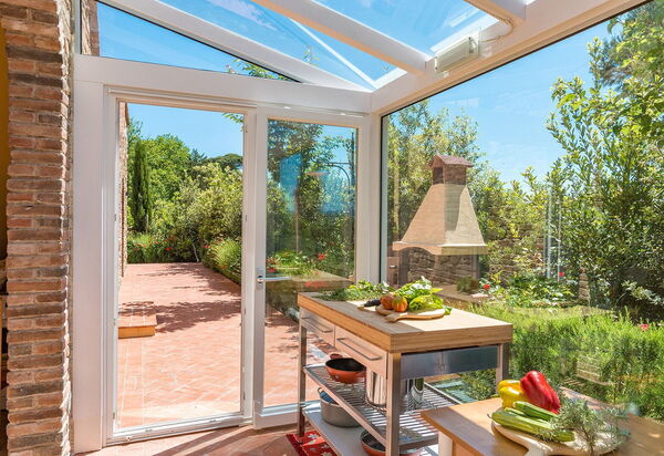 Villa San Gerbero 21: Building Exterior, Food, Hot Tub, Kitchen, Outdoor, Pool, Spring, Summer, Wellness