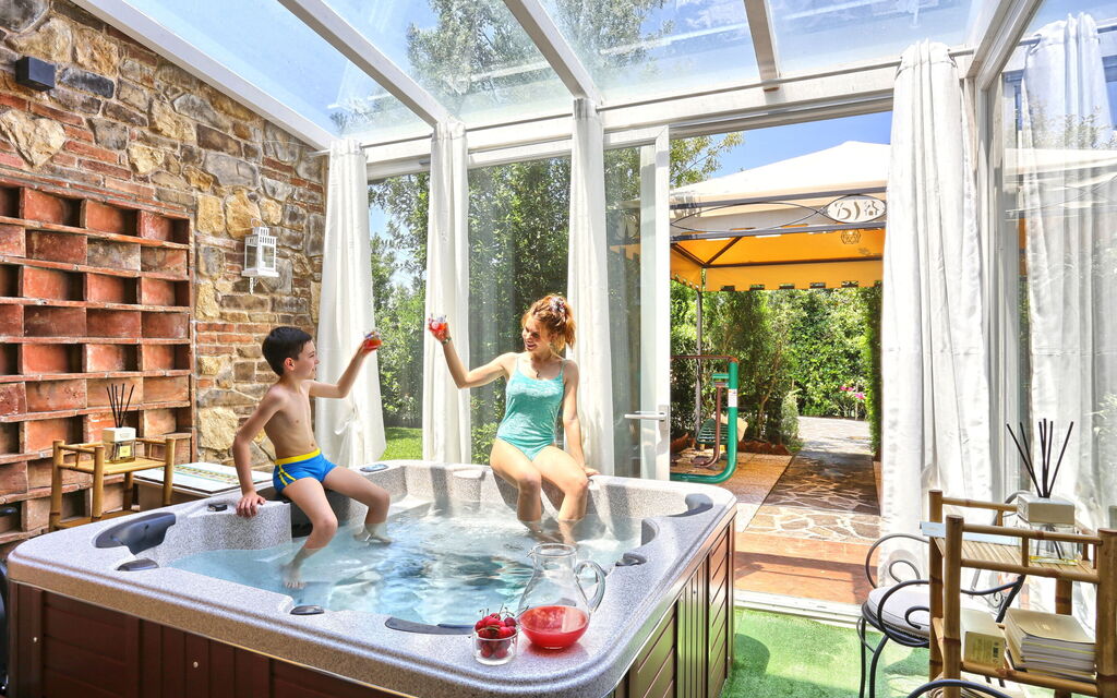 Villa San Gerbero 21: Building Exterior, Food, Hot Tub, Kitchen, Outdoor, Pool, Spring, Summer, Wellness