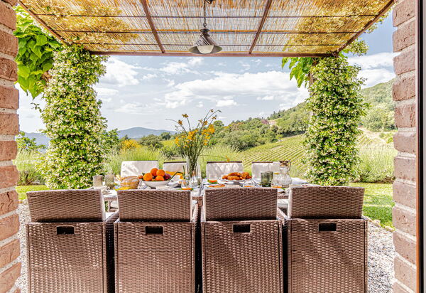 Villa Bolgheri: Attività, Balcone / Terrazza / Patio, Benessere, Caratteristiche, Dettagli della stanza, Entrata Principale, Estate, Esterni, Piscina, Primavera, Vista Panoramica