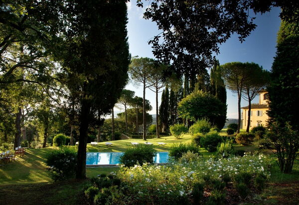 Villa Chiesetti: Attività, Balcone / Terrazza / Patio, Benessere, Caratteristiche, Esterni, Giardino, Piscina, Primavera