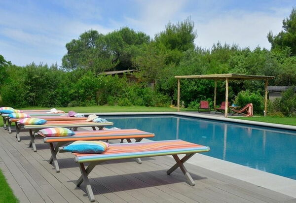 Villa Bibbona: all'aperto, Balcone / Terrazza / Patio, Estate, Esterni, Giardino, Piscina, Primavera