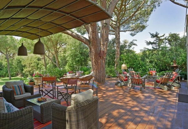 Villa Bibbona: all'aperto, Balcone / Terrazza / Patio, Estate, Esterni, Giardino, Piscina, Primavera