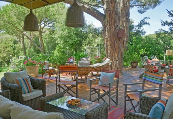 Villa Bibbona: all'aperto, Balcone / Terrazza / Patio, Estate, Esterni, Giardino, Piscina, Primavera