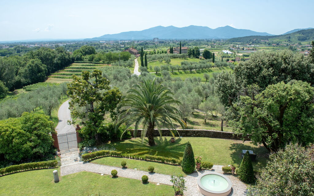 Villa Collini: Activities, Amenities, Balcony / Terrace / Patio, Building Exterior, Food, Garden, Main Entrance, Pool, Spring, Summer