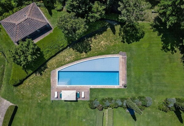 Villa Dal Ponte: Amenities, Balcony / Terrace / Patio, Building Exterior, Garden, Hot Tub, Pool, Spring, Summer, Wellness