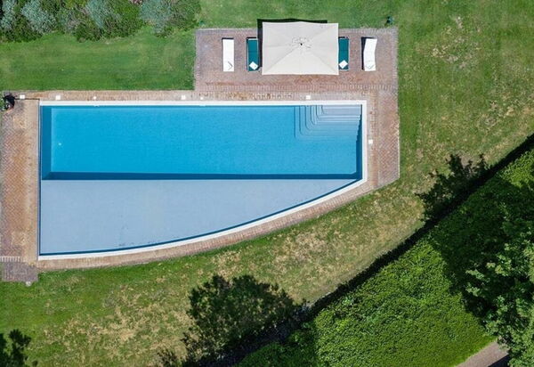 Villa Dal Ponte: Amenities, Balcony / Terrace / Patio, Building Exterior, Garden, Hot Tub, Pool, Spring, Summer, Wellness