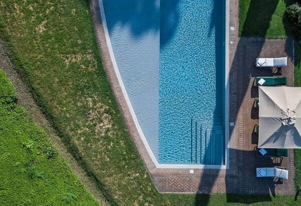 Villa Dal Ponte: Amenities, Balcony / Terrace / Patio, Building Exterior, Garden, Hot Tub, Pool, Spring, Summer, Wellness