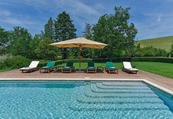 Villa Dal Ponte: Amenities, Balcony / Terrace / Patio, Building Exterior, Garden, Hot Tub, Pool, Spring, Summer, Wellness