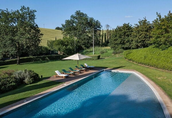 Villa Dal Ponte: Amenities, Balcony / Terrace / Patio, Building Exterior, Garden, Hot Tub, Pool, Spring, Summer, Wellness