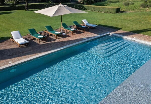 Villa Dal Ponte: Amenities, Balcony / Terrace / Patio, Building Exterior, Garden, Hot Tub, Pool, Spring, Summer, Wellness