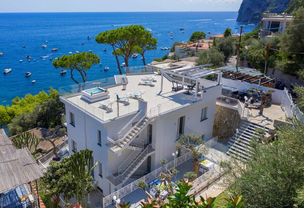 Villa Neri: Balcony / Terrace / Patio, Building Exterior, Garden, Main Entrance, Pool, Spring, Summer