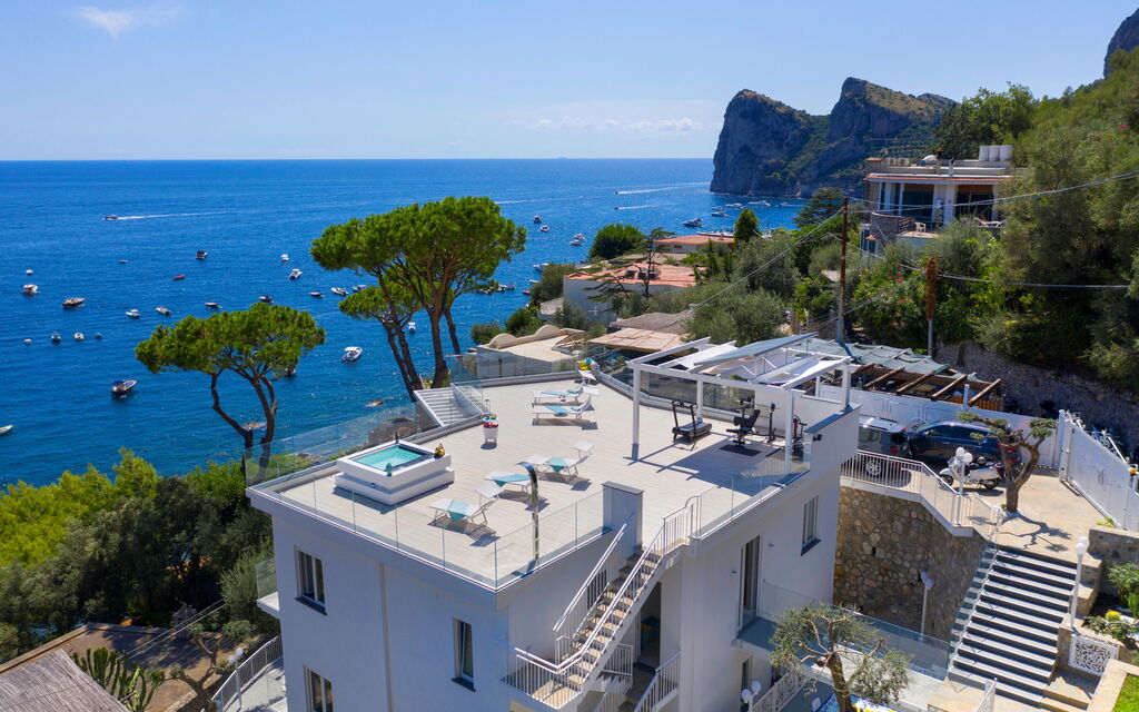 Villa Neri: Balcony / Terrace / Patio, Building Exterior, Garden, Main Entrance, Pool, Spring, Summer