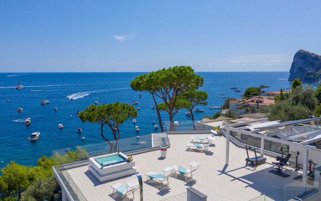 Villa Neri: Balcony / Terrace / Patio, Building Exterior, Garden, Main Entrance, Pool, Spring, Summer