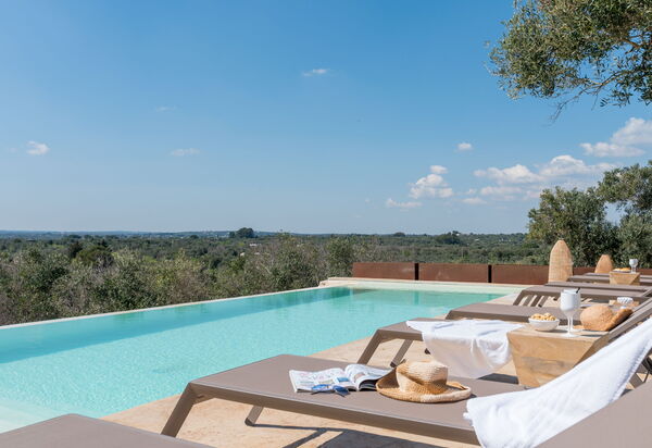 Villa Trullo Il Pajaro: Activities, Amenities, Balcony / Terrace / Patio, Building Exterior, Garden, Kitchen, Main Entrance, Pool, Spring, Summer