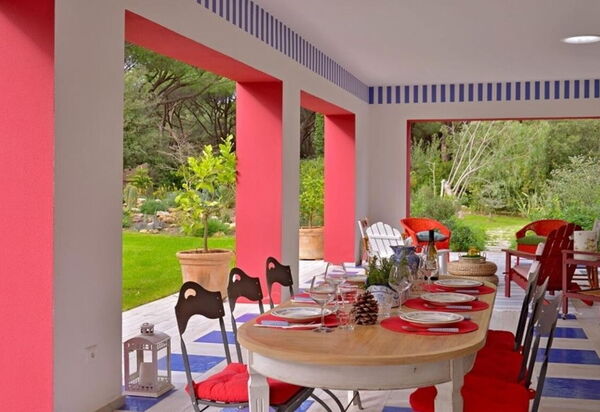 Villa Rossa: Attività, Bagno, Balcone / Terrazza / Patio, Caratteristiche, Estate, Esterni, Giardino, Piscina, Primavera