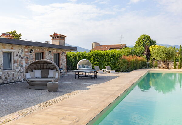 Villa Mocasina: Activities, Amenities, Balcony / Terrace / Patio, Building Exterior, Golf, Pool, Spring, Summer, Wellness