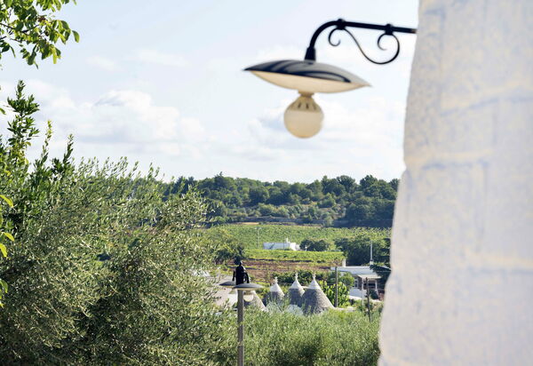 Trullo Francesca: Activities, Amenities, Balcony / Terrace / Patio, Building Exterior, Garden, Pool, Spring, Summer