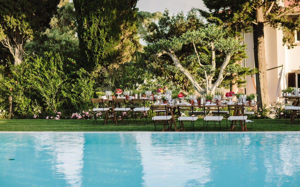 Villa Paola 14: Activities, Amenities, Balcony / Terrace / Patio, Building Exterior, Garden, Main Entrance, Pool, Room Detail, Spring, Summer