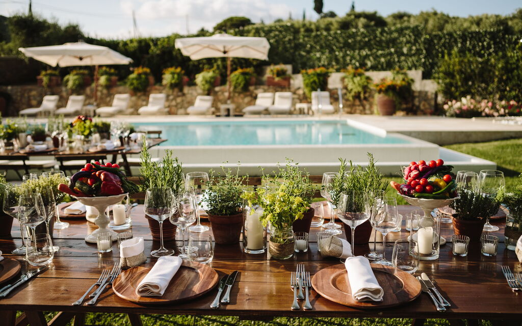 Villa Paola 14: Activities, Amenities, Balcony / Terrace / Patio, Building Exterior, Garden, Main Entrance, Pool, Room Detail, Spring, Summer