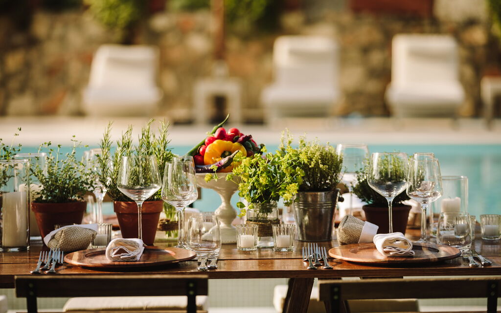 Villa Paola 14: Activities, Amenities, Balcony / Terrace / Patio, Building Exterior, Garden, Main Entrance, Pool, Room Detail, Spring, Summer