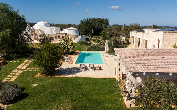 Trullo Padronale: Amenities, Building Exterior, Garden, Kitchen, Main Entrance, Outdoor, Spring, Summer