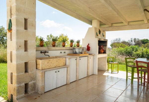 Trullo Padronale: Amenities, Building Exterior, Garden, Kitchen, Main Entrance, Outdoor, Spring, Summer