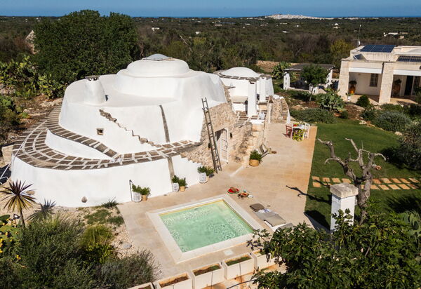 Trullo Padronale: Amenities, Building Exterior, Garden, Kitchen, Main Entrance, Outdoor, Spring, Summer