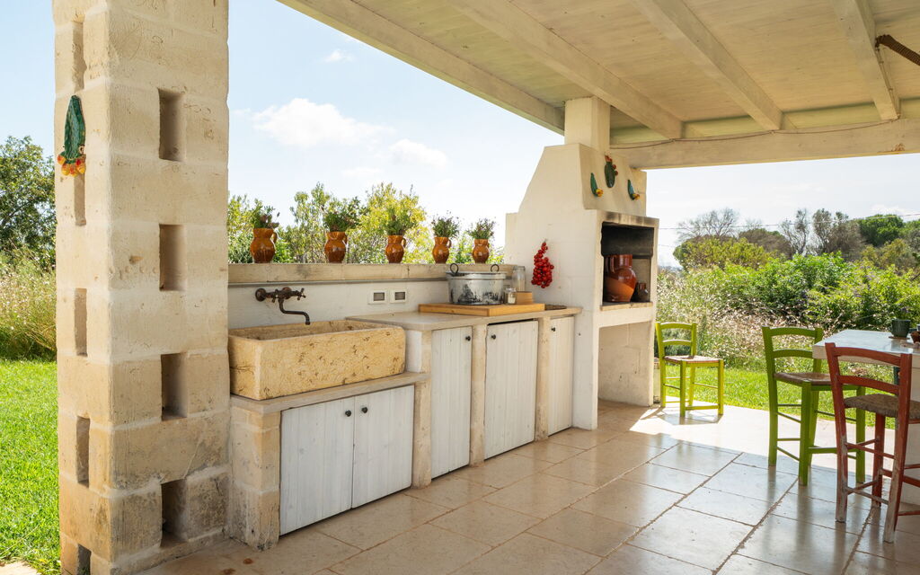 Trullo Padronale: Amenities, Building Exterior, Garden, Kitchen, Main Entrance, Outdoor, Spring, Summer