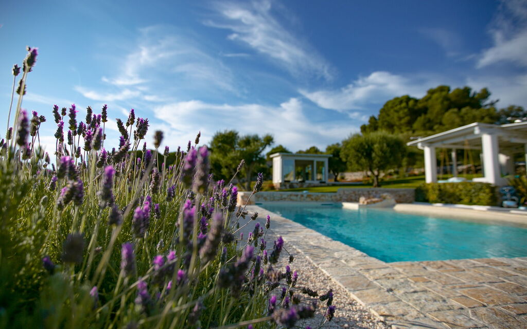 Villa Bernardi: Amenities, Balcony / Terrace / Patio, Building Exterior, Facilities, Garden, Outdoor, Pool, Spring, Summer, Wellness