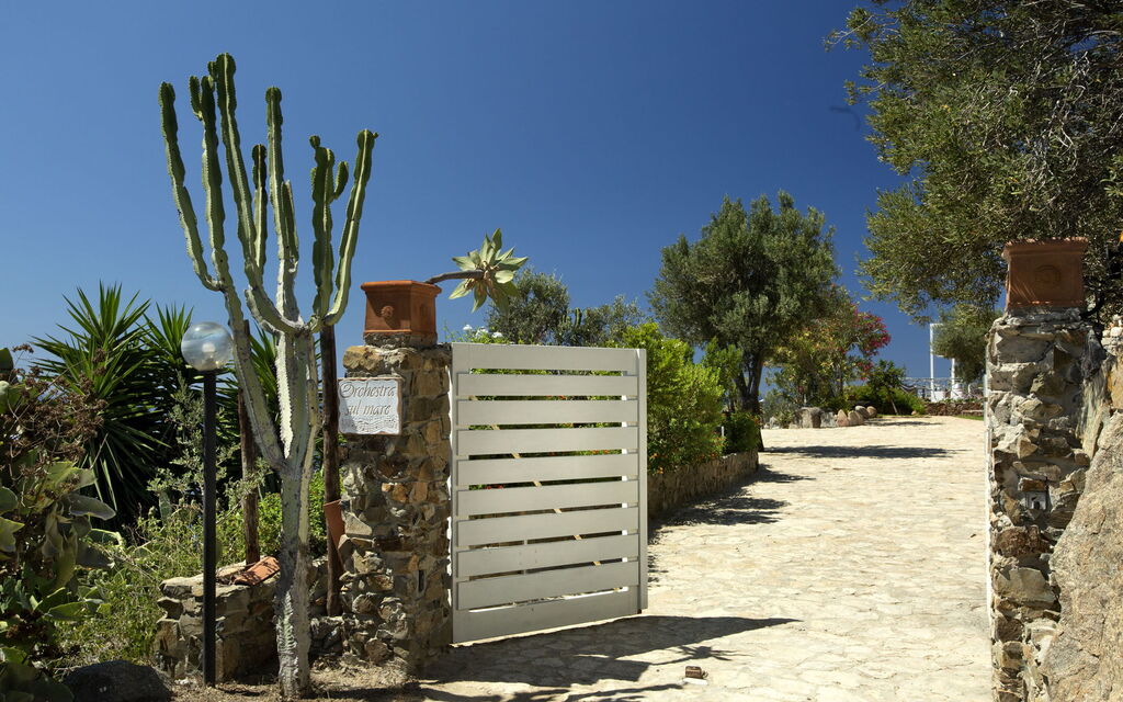 Villa Orchidea: Amenities, Balcony / Terrace / Patio, Building Exterior, City, Facilities, Food, Garden, Living Room, Main Entrance, Outdoor, Pool, Room Detail, Spring, Summer