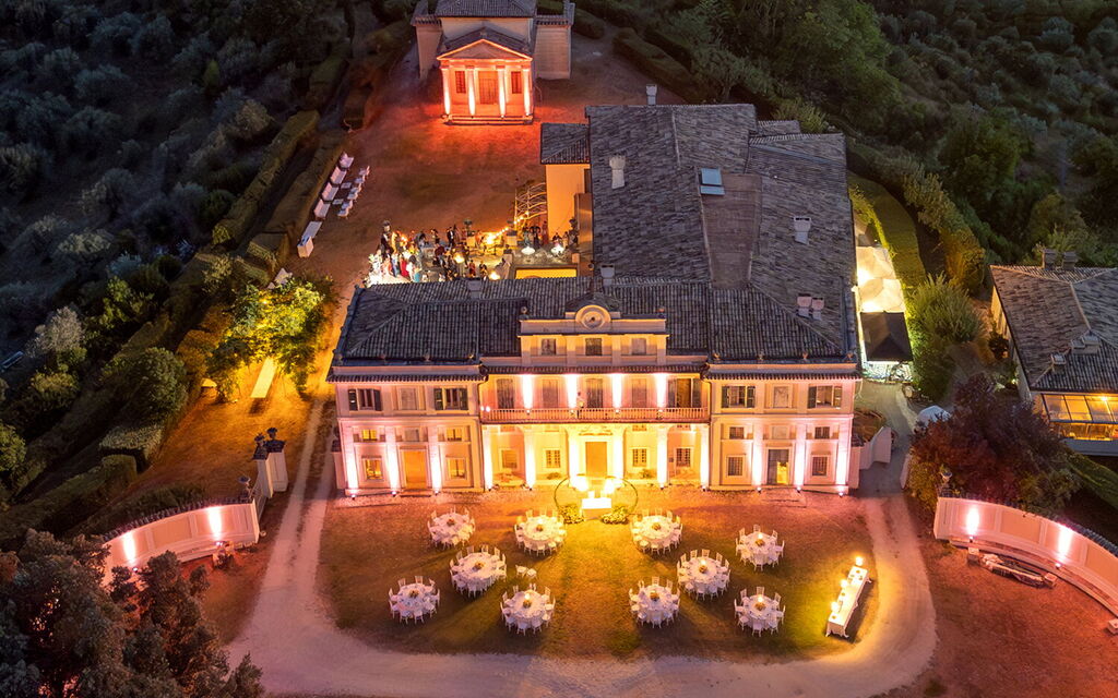 Villa Adelaide: Balcone / Terrazza / Patio, Benessere, Caratteristiche, Estate, Esterni, Giardino, Piscina, Primavera, Vista Panoramica