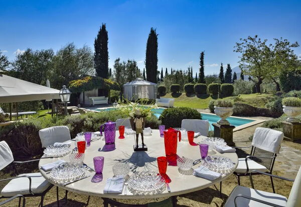 Villa Macciano: Activities, Amenities, Balcony / Terrace / Patio, Building Exterior, Facilities, Garden, Pool, Spring, Summer, Wellness